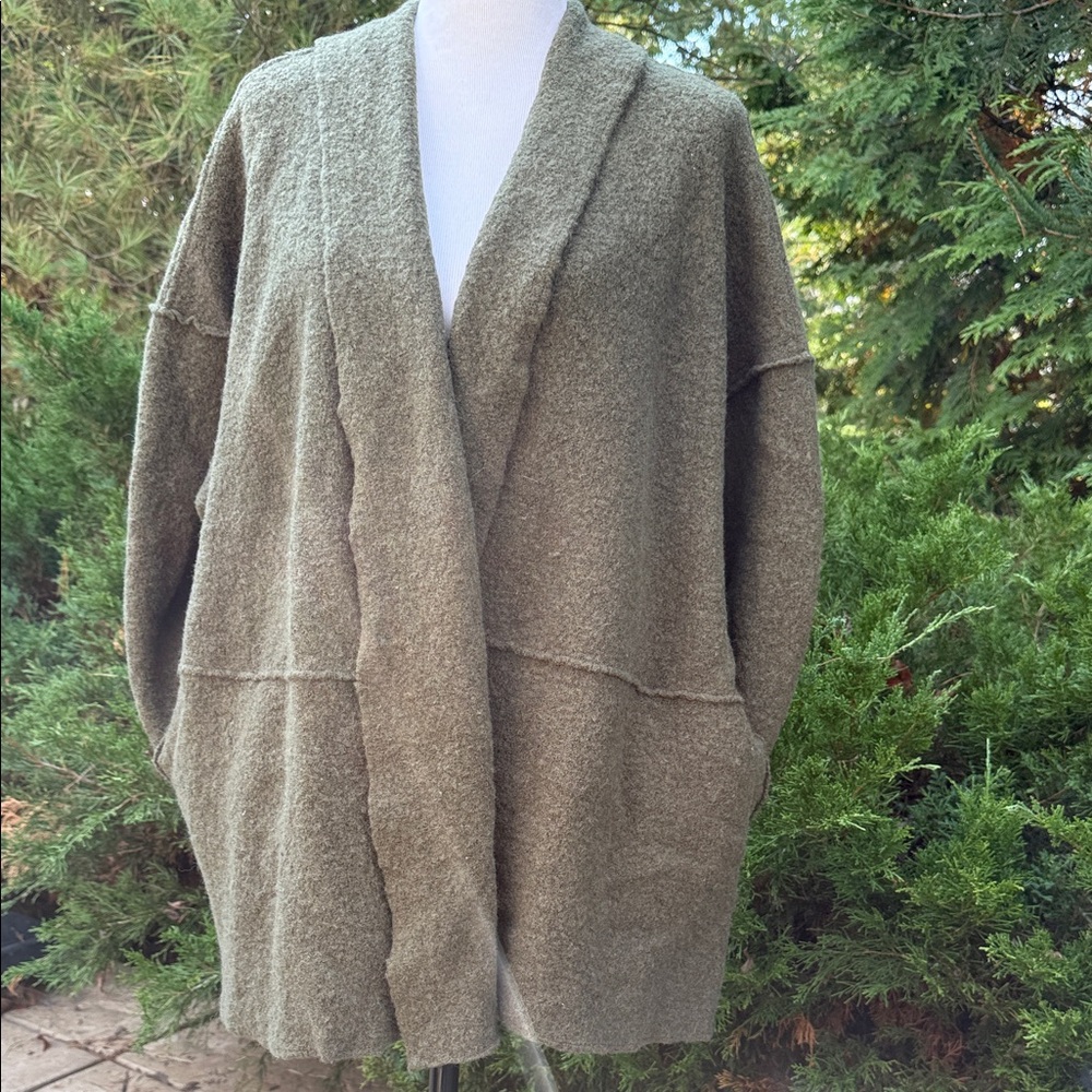 Jones New York Olive Cardigan Sweater